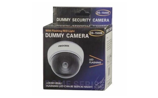 Camera supraveghere falsa de tip dome, Led Rosu